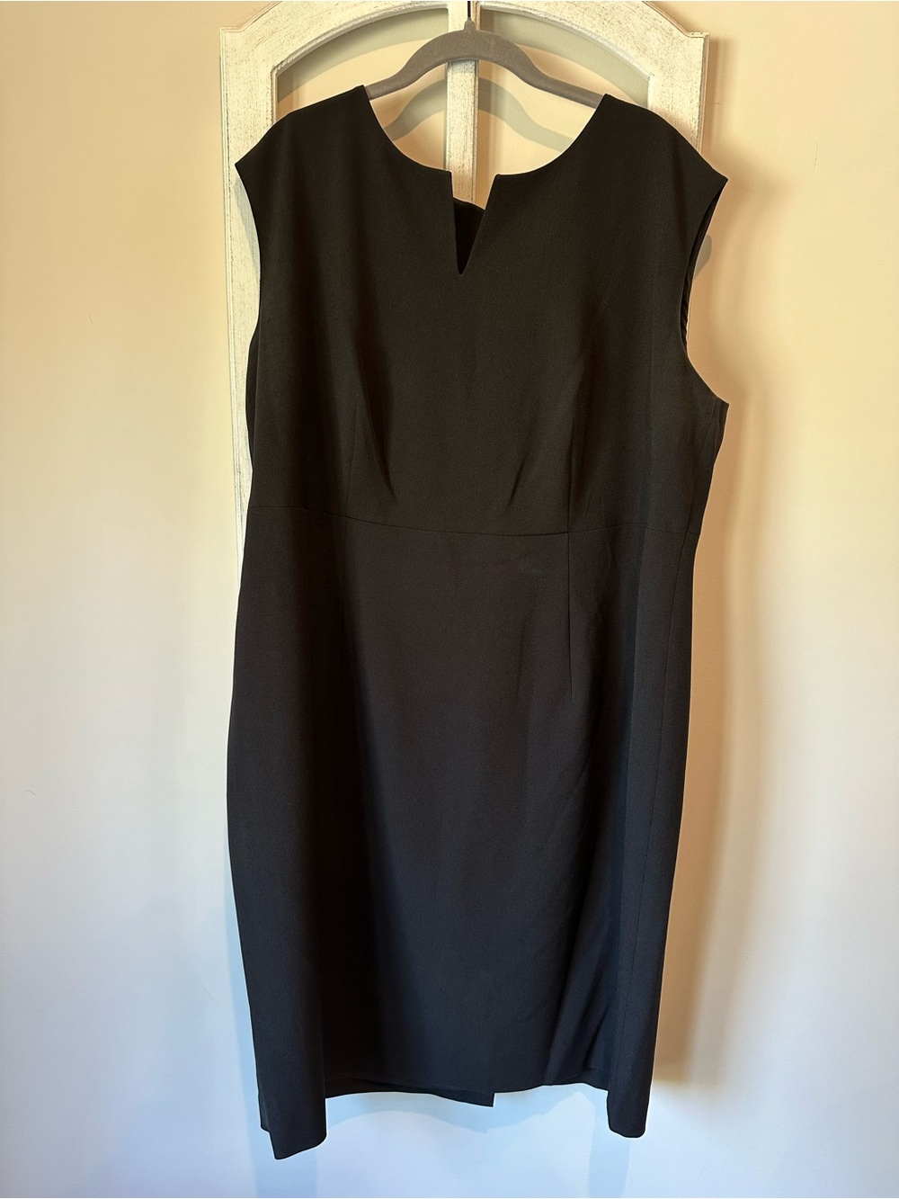 Kasper Black Midi Sheath Dress